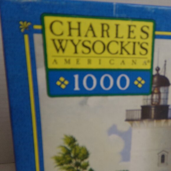 NWT Jigsaw Puzzle 1000 Piece Lighthouse Ocean Charles Wysocki Jayson Sparkin' - Picture 4 of 13